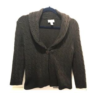 Ann Taylor Loft short collared sweater